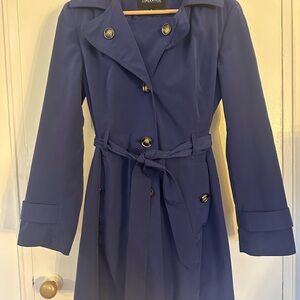 London Fog Royal Blue Trench Rain Coat
